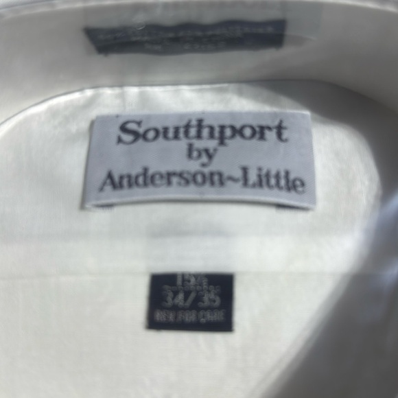 Anderson Little Vintage White Dress Shirts NOS size 15 1/2 34/35 lot of 3 - Picture 2 of 7